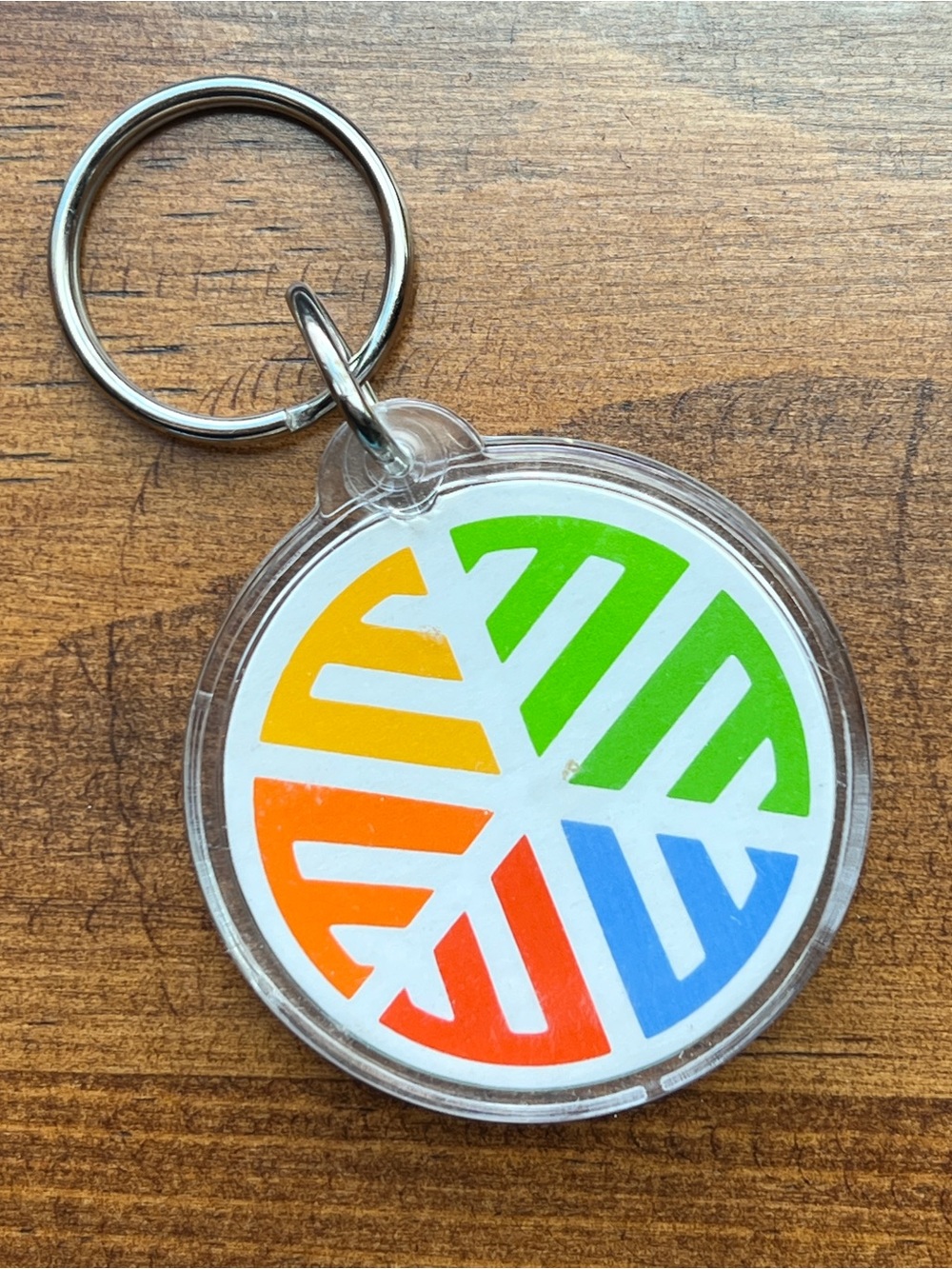 Wisconsin State Fair Logo Plastic Keychain Fairtastic Souvenir KeyRing Keytag